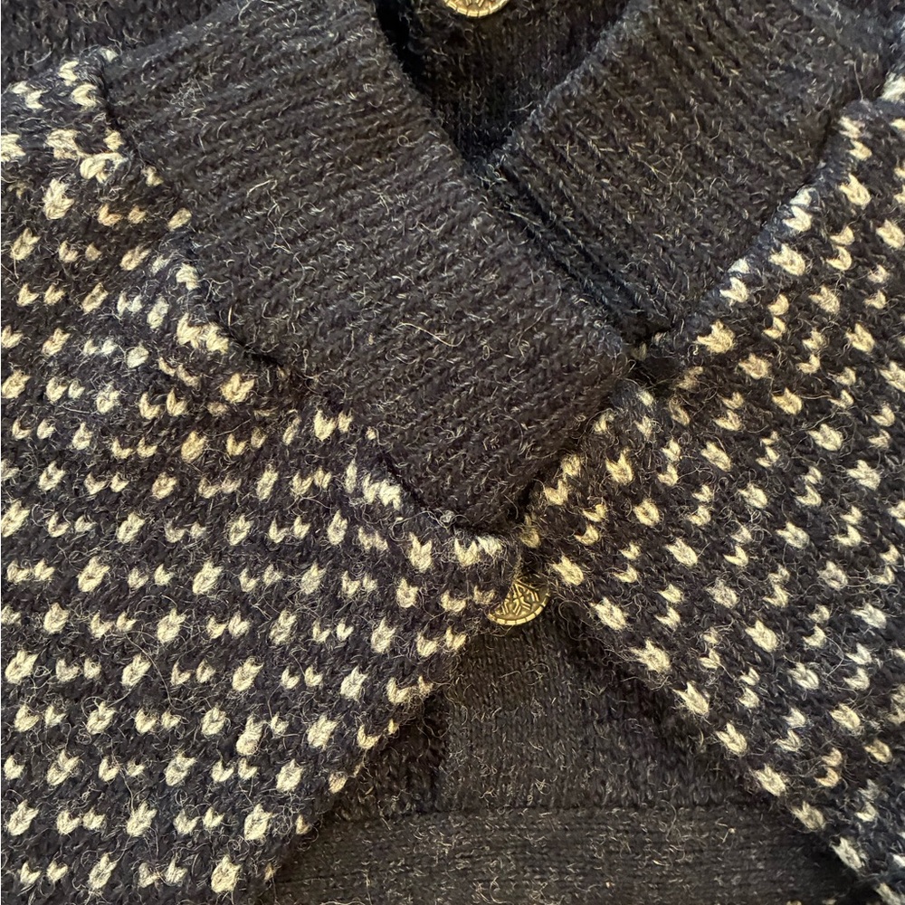 Vintage L.L.Bean Norway Wool Birdseye Nordic Fisherman Jumper Men’s Tall L - Picture 8 of 14